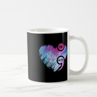 Mug Projet point-virgule cœur Prévention du suicide Se