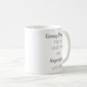 Mug Projets de groupe Bureau d'amusement, école, devis (Devant droit)