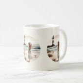 Mug Promenade au phare côtier (Devant droit)