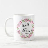 Mug Promenade de guirlande de roses dans l'amour (Gauche)