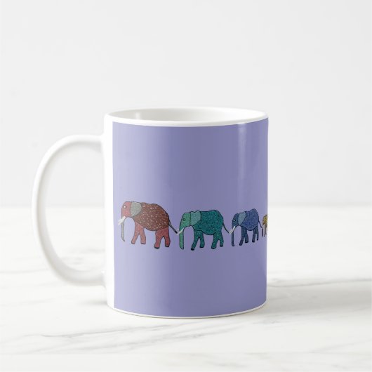 Mug Promenade d'éléphant africain (Gauche)