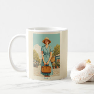Mug Promenade d'été vintage à Paris