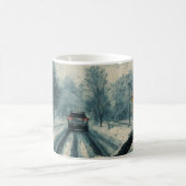 Mug Promenade d'hiver à travers la neige - Vue pare-br (Centre)