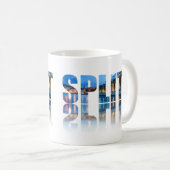 Mug Promenade divisée texte en Croatie (Devant droit)