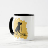 Mug Promeneur de chien amusant  (Devant gauche)