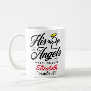 MUG PROMESSE D'ANGE PERSONNALISÉE - PSALM 91:11