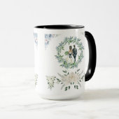 Mug Promesse sous les roses blanc (Devant droit)