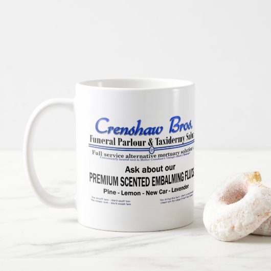 Mug Promo de fluides de Crenshaw Bros parfumés (Avec donut)