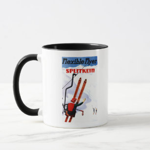 Mug Promo en bois de skis de Splitkein d'insecte
