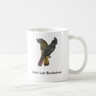 Mug promo noir Rouge-coupé la queue de librairie de