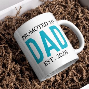 Mug Promoté à Papa Mug, Cadeau personnalisé Nouveau pa