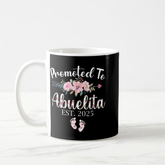 Mug Promoted To Abuelita 2025 First Time New Grandma P (Gauche)