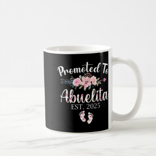 Mug Promoted To Abuelita 2025 First Time New Grandma P (Droite)