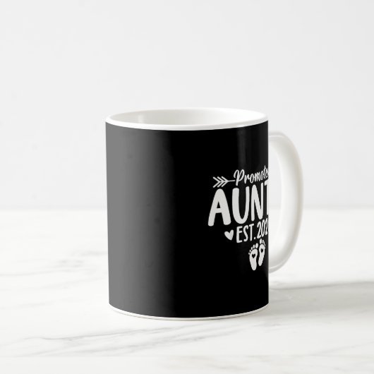 Mug Promoted To Auntie Est 2026 Soon To Be New Aunt Ba (Devant droit)