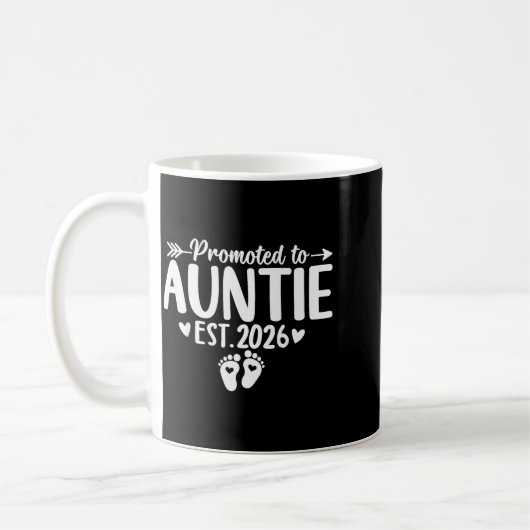 Mug Promoted To Auntie Est 2026 Soon To Be New Aunt Ba (Gauche)