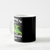Mug Promoted To Big Brother Again Dinosaur Lover Gift (Devant gauche)