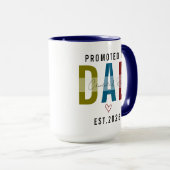 Mug Promoted to Dad | Personalized First Father’s Day (Devant droit)