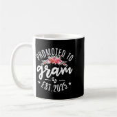 Mug Promoted To Gram 2025 Flower First Time New Grandm (Gauche)