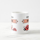 Mug Promoted to grandma ladybugs peach (Centre)