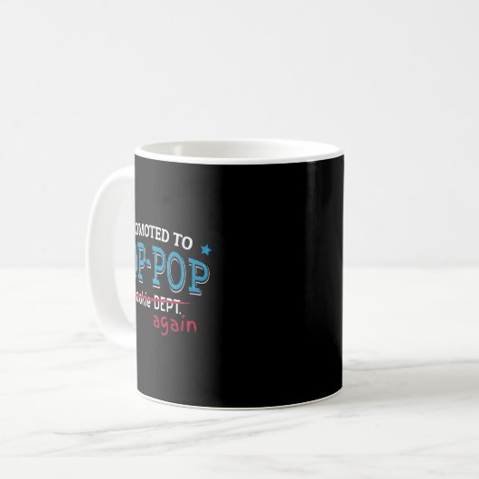 Mug Promoted To P-p Again Shirt. Grandpa P P Funny  (Devant gauche)