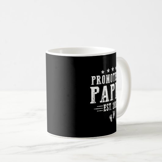 Mug Promoted To Pappy Est.2026 Father's Day First Time (Devant droit)