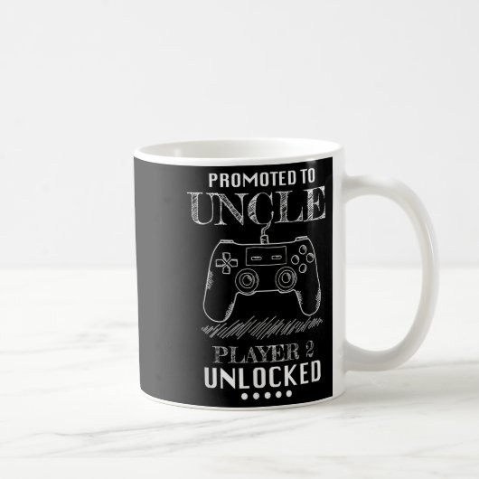 Mug Promoted To Uncle Player 2 Unlock Shirt New Uncle  (Droite)