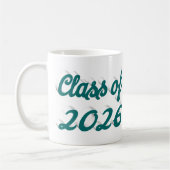 Mug Promotion 2026 écriture verte  remise des diplômes (Gauche)