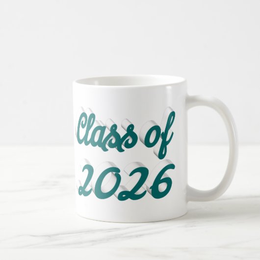 Mug Promotion 2026 écriture verte  remise des diplômes (Droite)