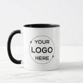 Mug Promotion de la marque avec logo d'entreprise (Gauche)