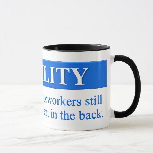 Mug Promotion de la stabilité de lieu de travail (Droite)