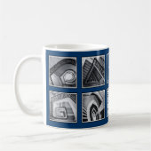 Mug Promotion d'entreprise Photo Collage bleu blanc no (Gauche)
