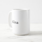 Mug Promotion Simple de Marque 15 oz Classique (Devant gauche)