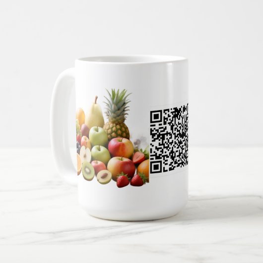 Mug promotionnel d'entreprise avec code-barres per (Devant gauche)