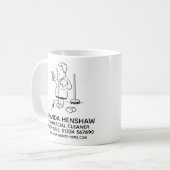 Mug Promotionnels Nettoyeur commercial (Devant gauche)