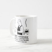 Mug Promotions pour électricien ou entrepreneur électr (Devant gauche)