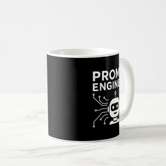 Mug Prompt Engineer Apparel Funny Ai Tech Humor Gift (Devant droit)