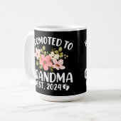 Mug Promu À Grand-Mère 2024 Première Fleur Nana (Devant gauche)