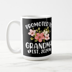 Mug Promu À Grand-Mère 2024 Première Fleur Nana