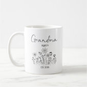 Mug Promu À Grand-Mère De Nouveau Fleurs sauvages EST  (Gauche)