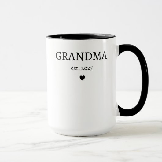Mug Promu à Grand-mère et Grand-père Est 2025 (Droite)
