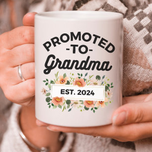 Mug Promu à Grand-mère Funny New Grand-mère Floral