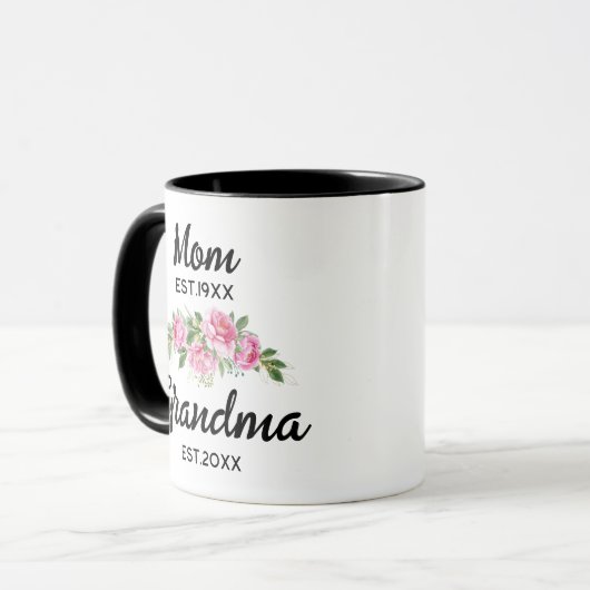 Mug Promu À Grand-Mère Futur Bientôt Être Nouveau Gran (Devant gauche)