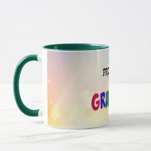Mug Promu à grand-mère, Pastel Clouds Design (Gauche)