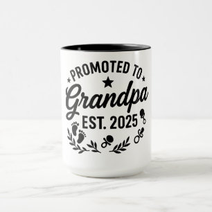 Mug Promu à Grand-père EST. 2025