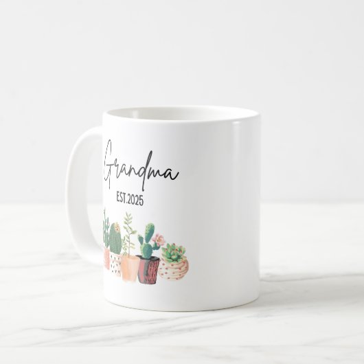 Mug Promu À Grandma Est 2025 Plantes Mimi Gigi Gaga (Devant gauche)