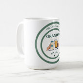 Mug Promu à Grandpa Est. 2025 (Devant gauche)