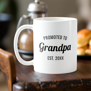 Mug Promu à Grandpa Est. 2025 Personnalisé