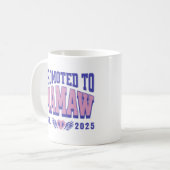 Mug Promu À Mamaw Est.2025 Faire-part De Grossesse (Devant gauche)