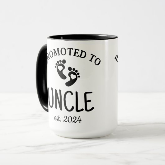 Mug Promu à oncle / Premier oncle script Coffee (Devant gauche)