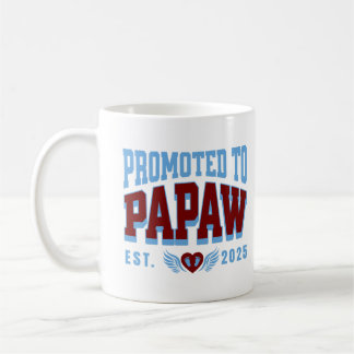 Mug Promu À Papaw Est. faire-part de grossesse 2025